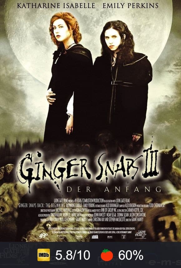 Poster von Ginger Snaps 3 - Der Anfang