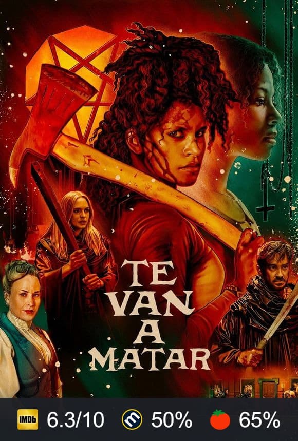 Cartel de Te van a matar