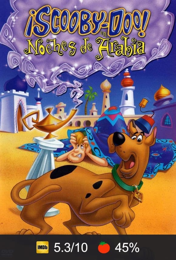Cartel de Scooby-Doo en Noches de Arabia