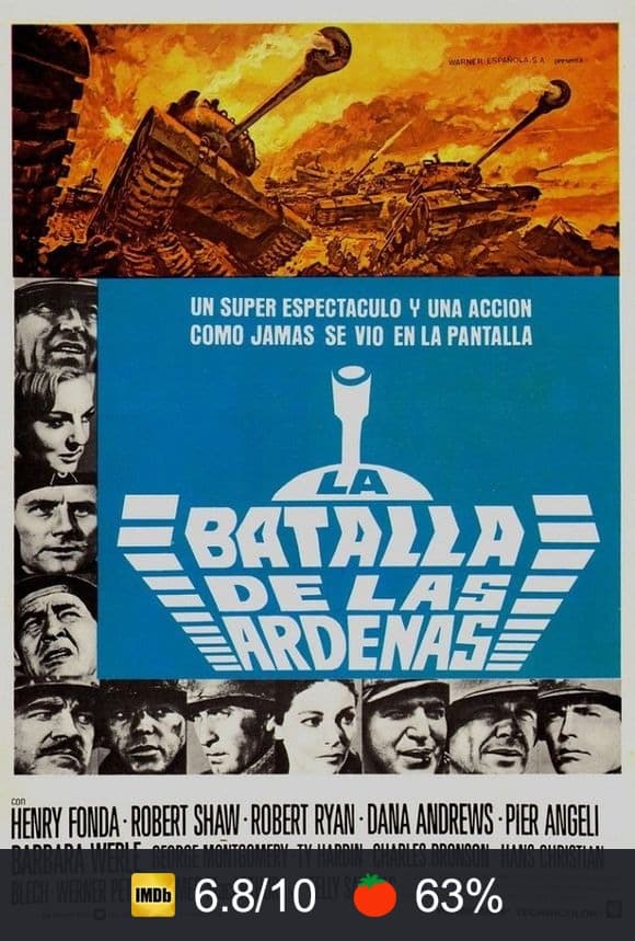 Cartel de La batalla de las Ardenas