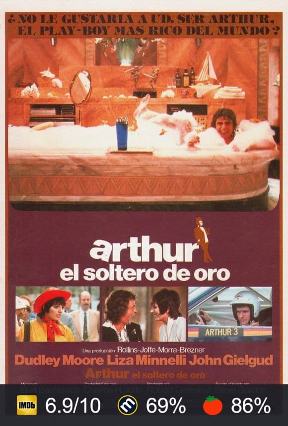Cartel de Arthur, el soltero de oro