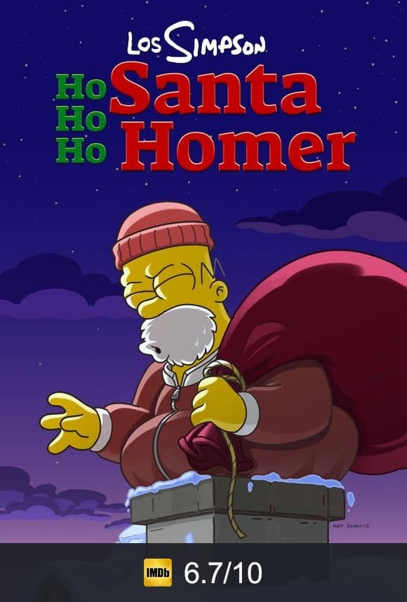 Cartel de (Ho Ho Ho) Santa Homer