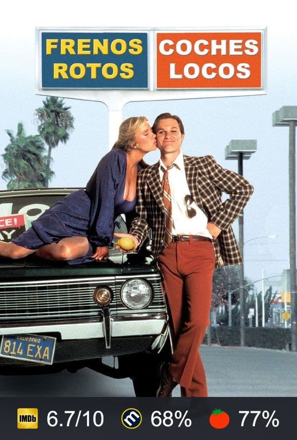 Cartel de Frenos rotos, coches locos