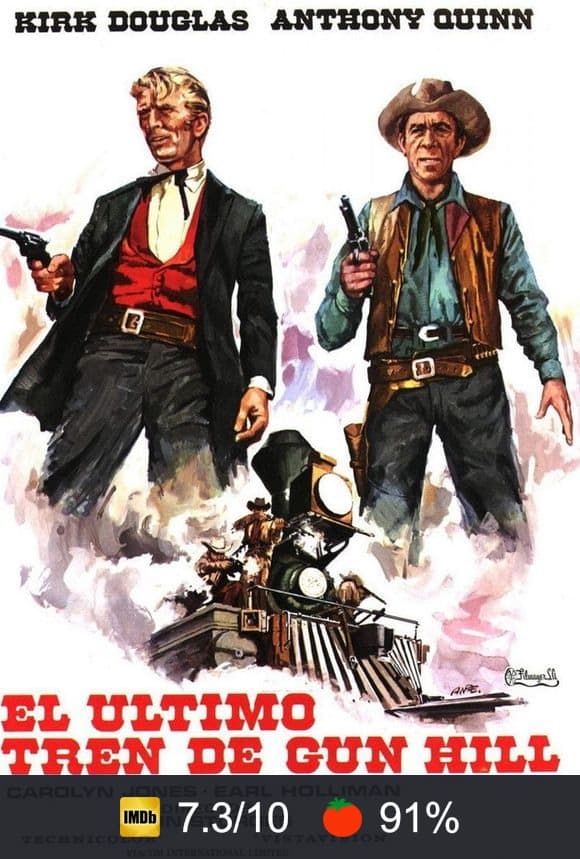 Cartel de El último tren de Gun Hill
