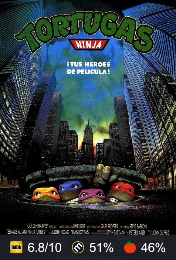 Cartel de Tortugas Ninja