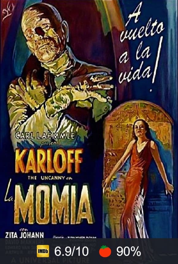 Cartel de La momia