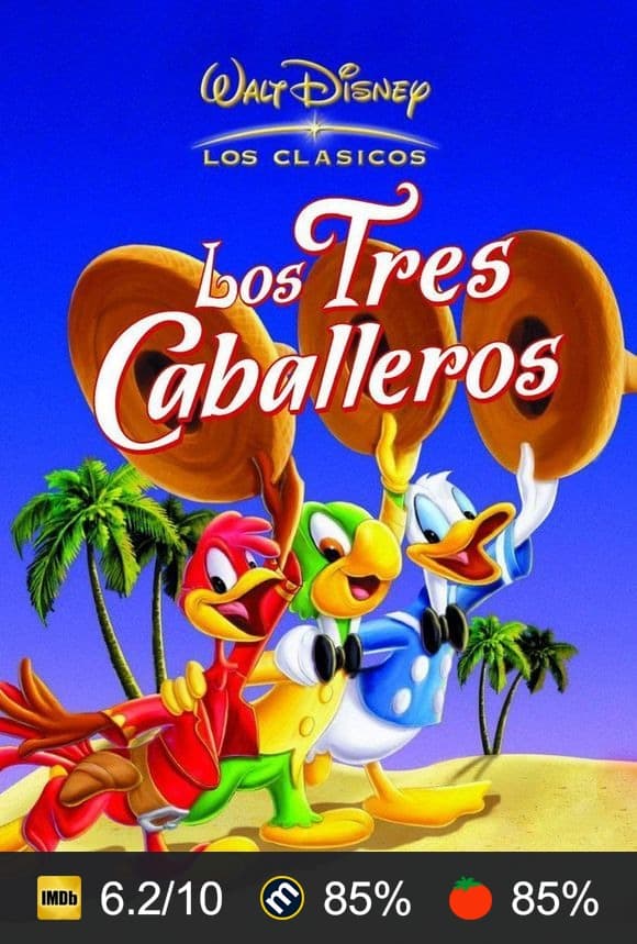Cartel de Los tres caballeros