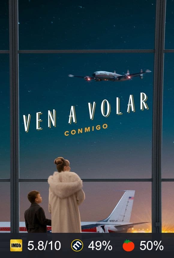 Cartel de Ven a volar conmigo