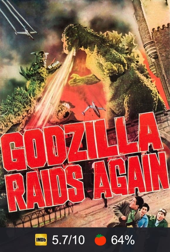 Godzilla Raids Again poster