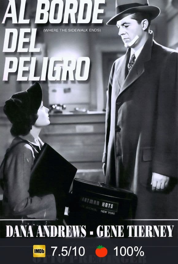 Cartel de Al borde del peligro