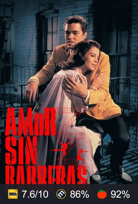 Cartel de West Side Story (Amor sin barreras)