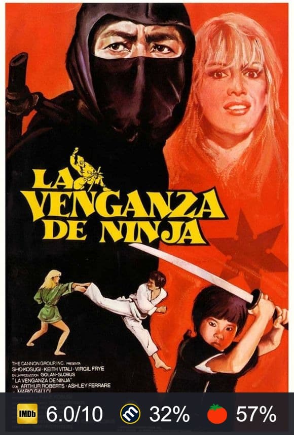 Cartel de La venganza de Ninja