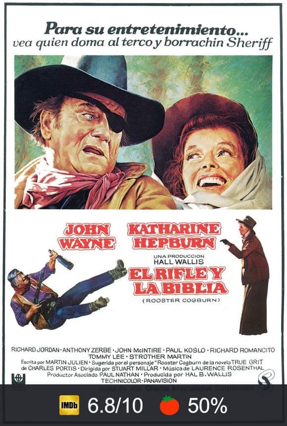 Cartel de El rifle y la Biblia