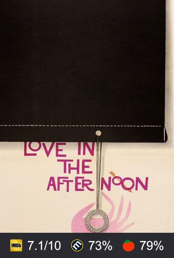 Love in the Afternoon poster