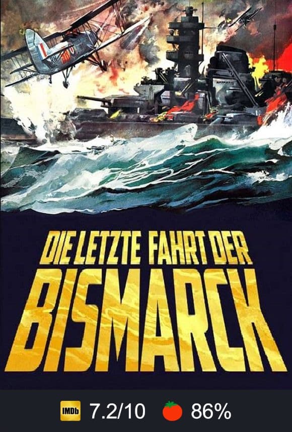 Poster von Die letzte Fahrt der Bismarck
