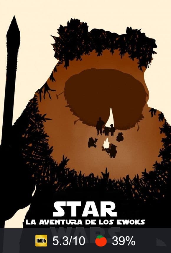 Cartel de La aventura de los ewoks