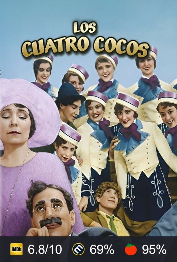 Cartel de Los cuatro cocos