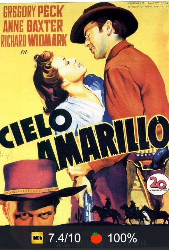 Cartel de Cielo amarillo
