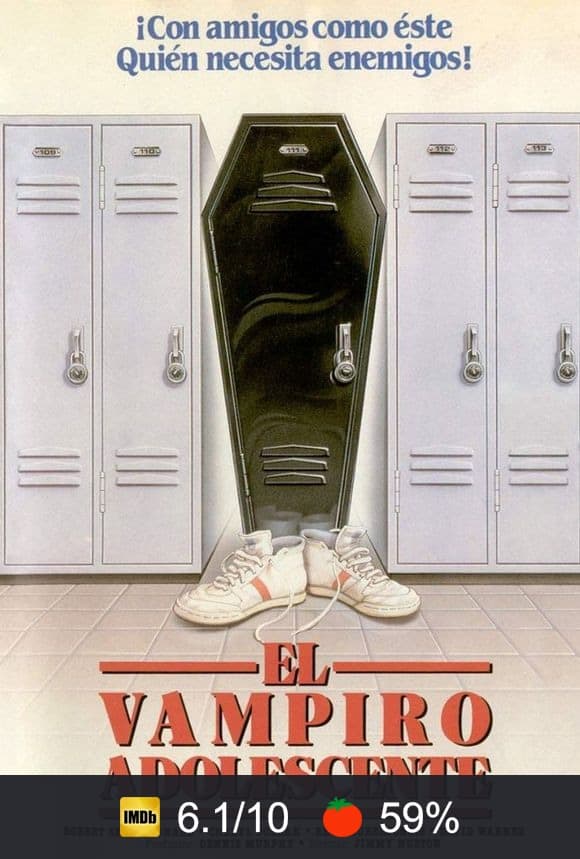 Cartel de El vampiro adolescente