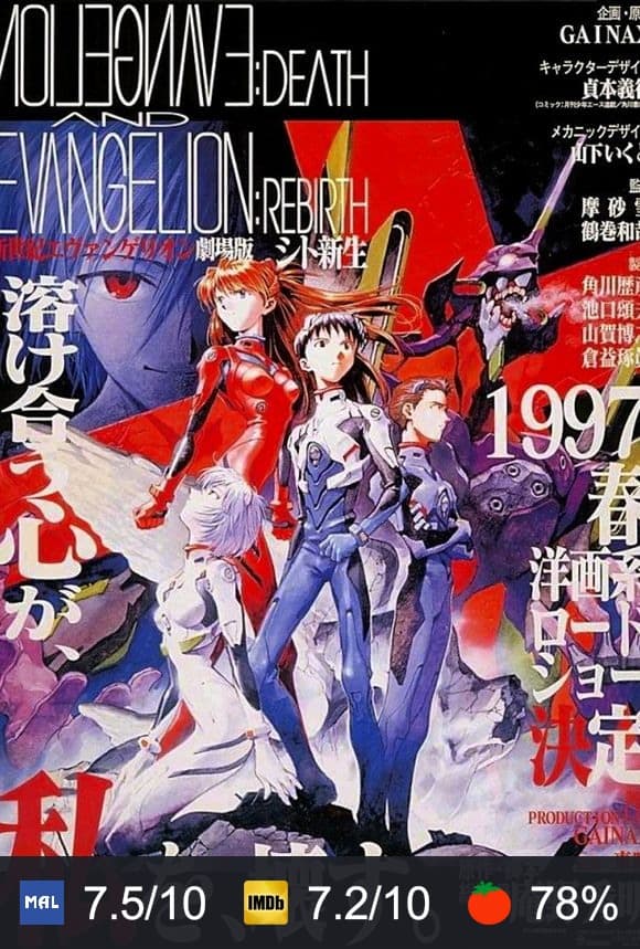 Poster von Neon Genesis Evangelion: Death & Rebirth