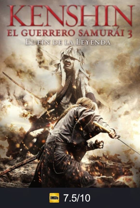 Cartel de Kenshin, el guerrero samurái 3. El fin de la leyenda