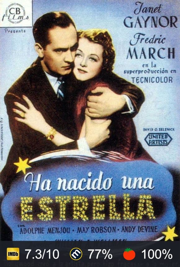 Cartel de Ha nacido una estrella
