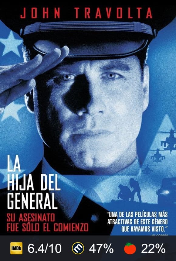 Cartel de La hija del general