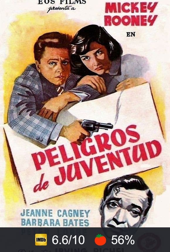 Cartel de Peligros de juventud