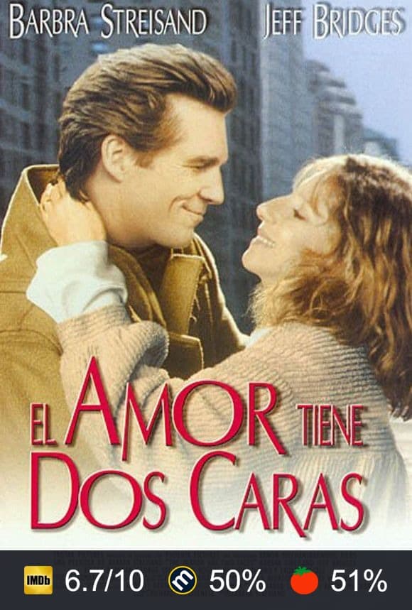 Cartel de El amor tiene dos caras
