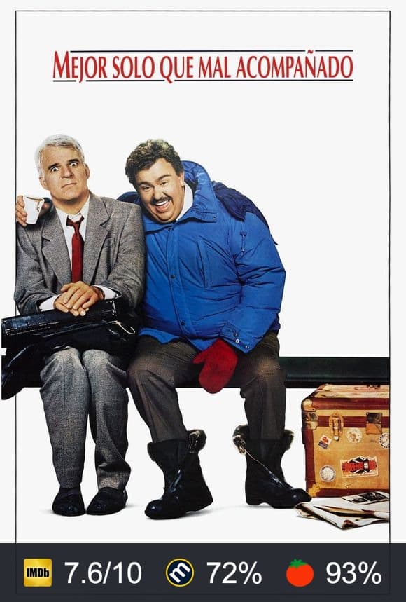 Cartel de Mejor solo que mal acompañado