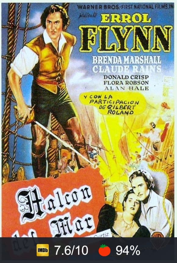Cartel de El halcón del mar
