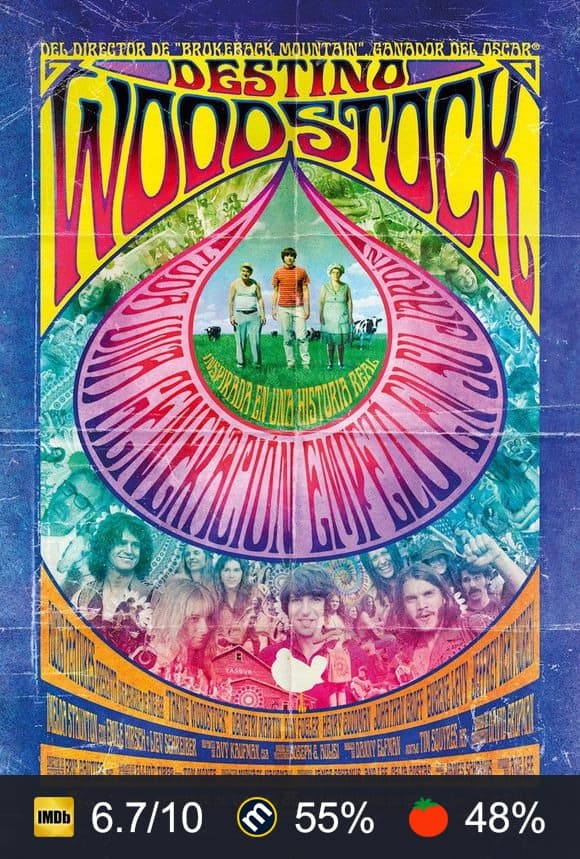 Cartel de Destino: Woodstock