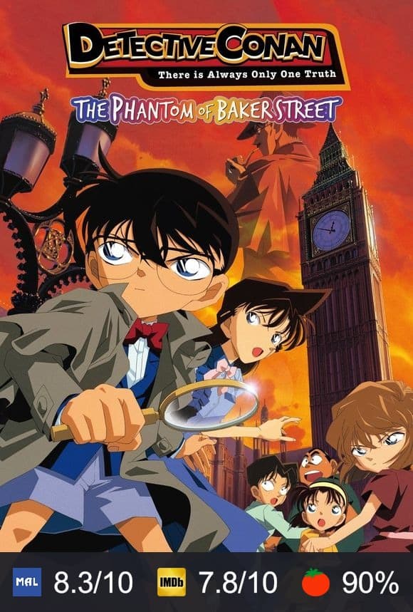 Cartel de Detective Conan 6: El fantasma de la calle Baker