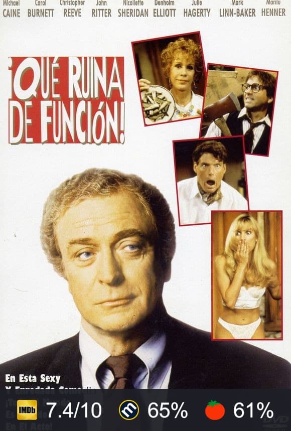 Cartel de ¡Qué ruina de función!