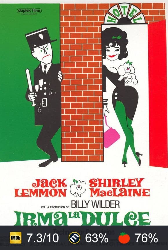 Cartel de Irma la dulce