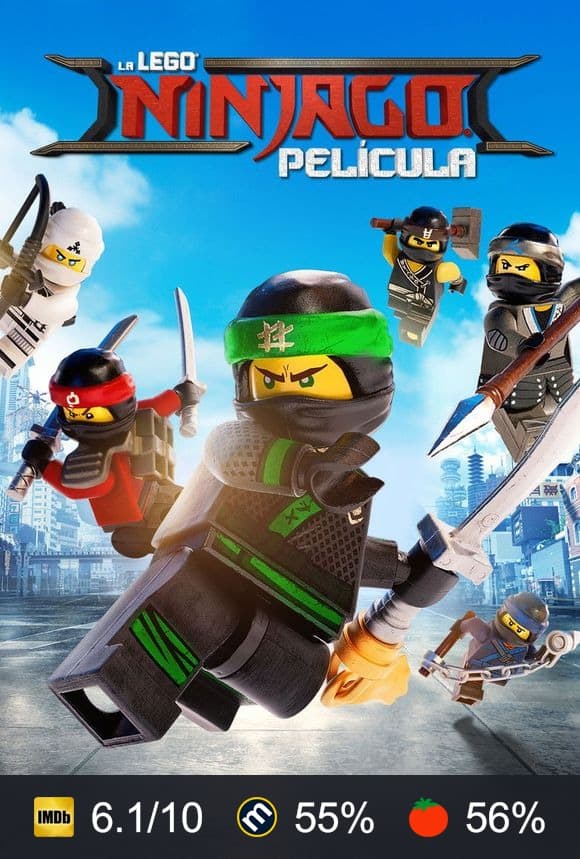 Cartel de La Lego Ninjago película