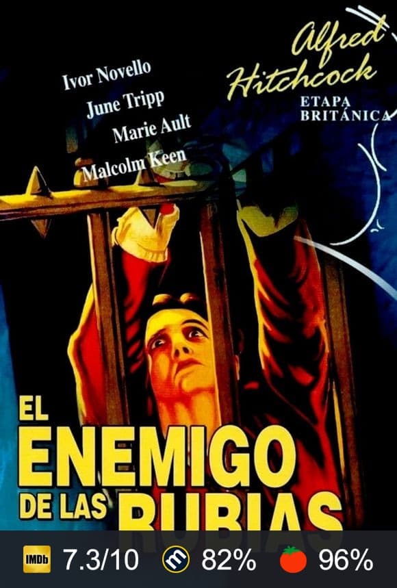 Cartel de El enemigo de las rubias