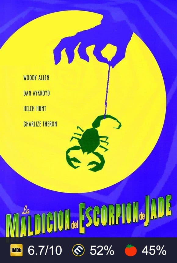 Cartel de La maldición del escorpión de jade