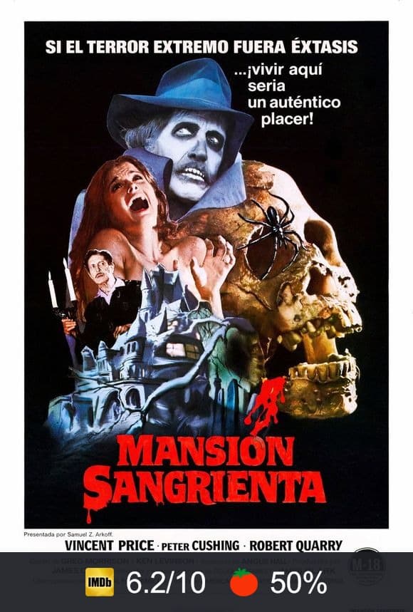 Cartel de Mansión sangrienta