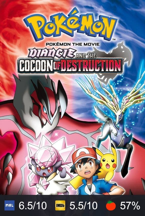 Pokémon the Movie: Diancie and the Cocoon of Destruction poster