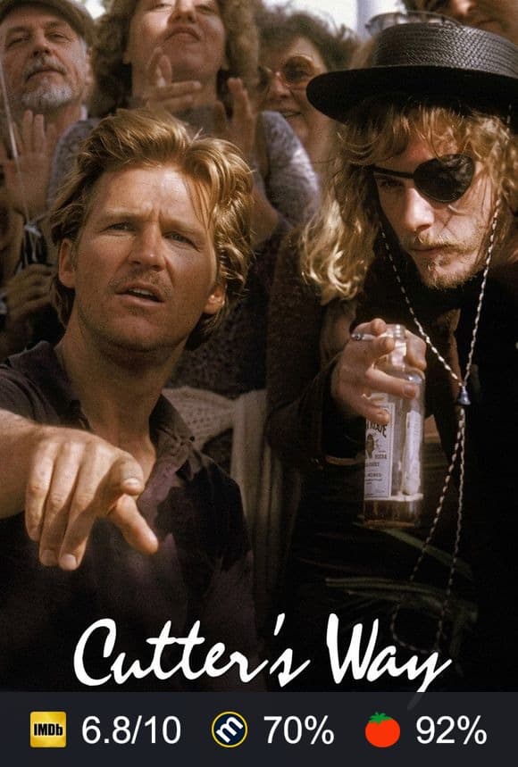 Cutter's Way poster