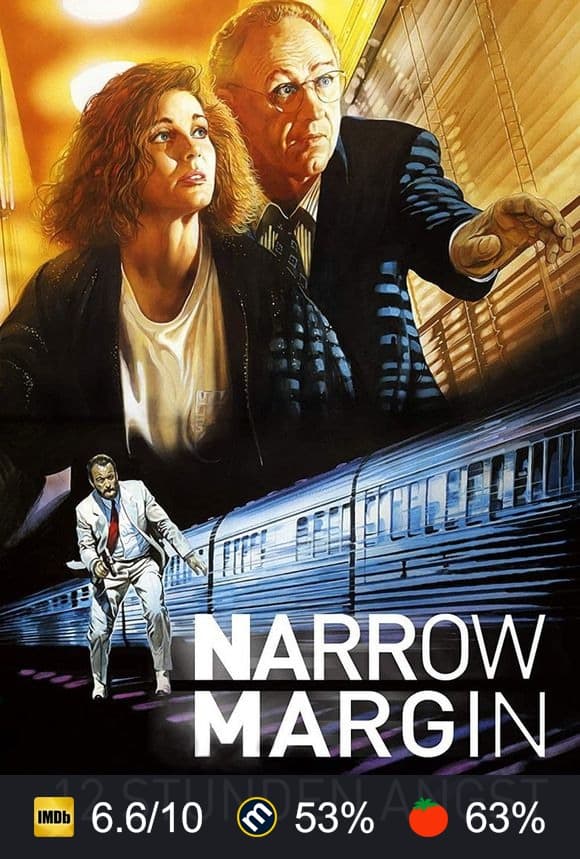 Poster von Narrow Margin - 12 Stunden Angst