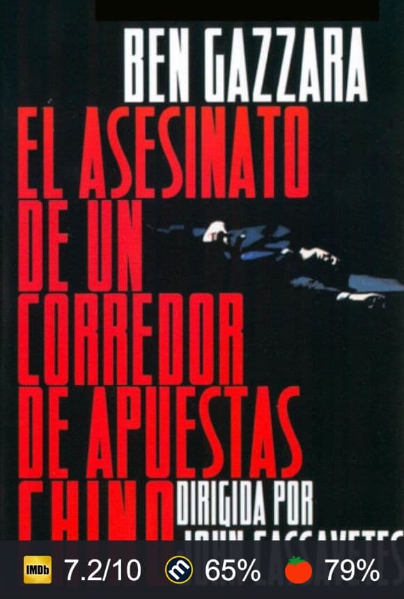 Cartel de El asesinato de un corredor de apuestas chino