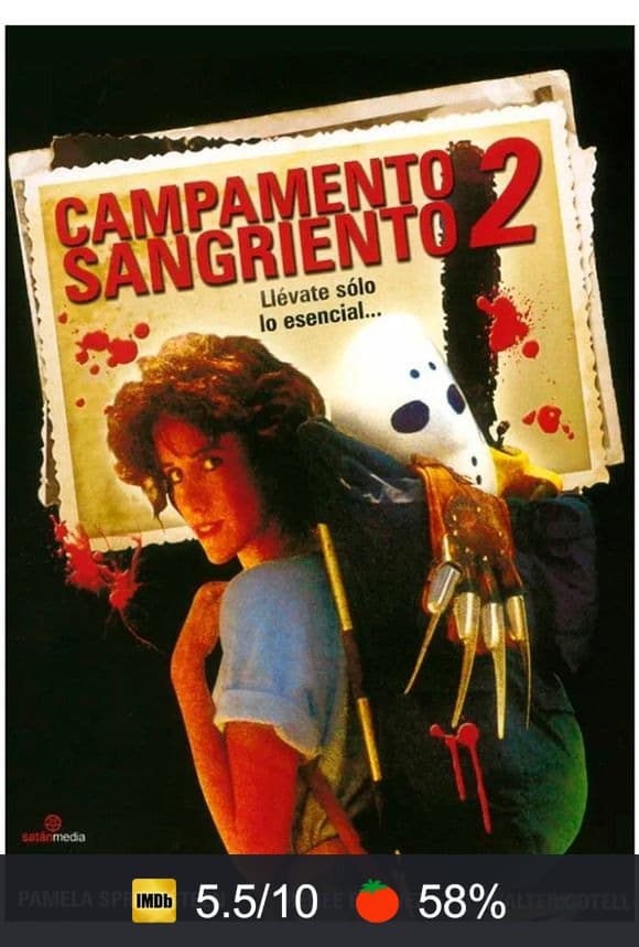 Cartel de Campamento sangriento 2