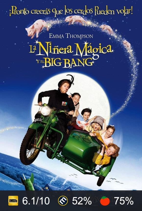 Cartel de La niñera mágica y el Big Bang
