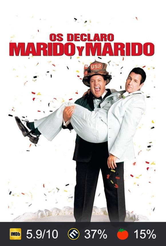 Cartel de Os declaro marido y marido