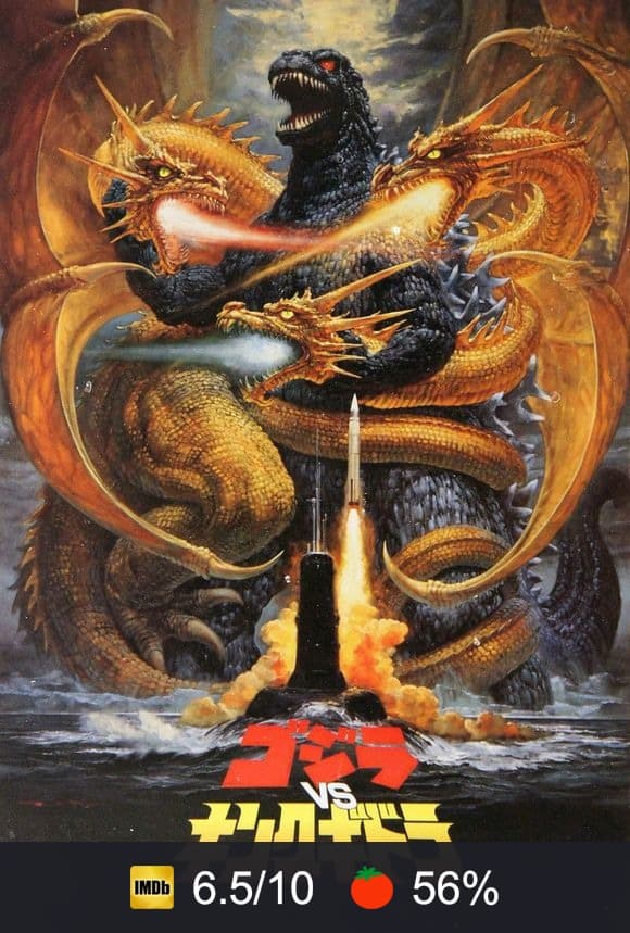 Cartel de Godzilla contra King Ghidorah