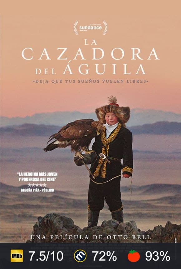 Cartel de La cazadora del águila