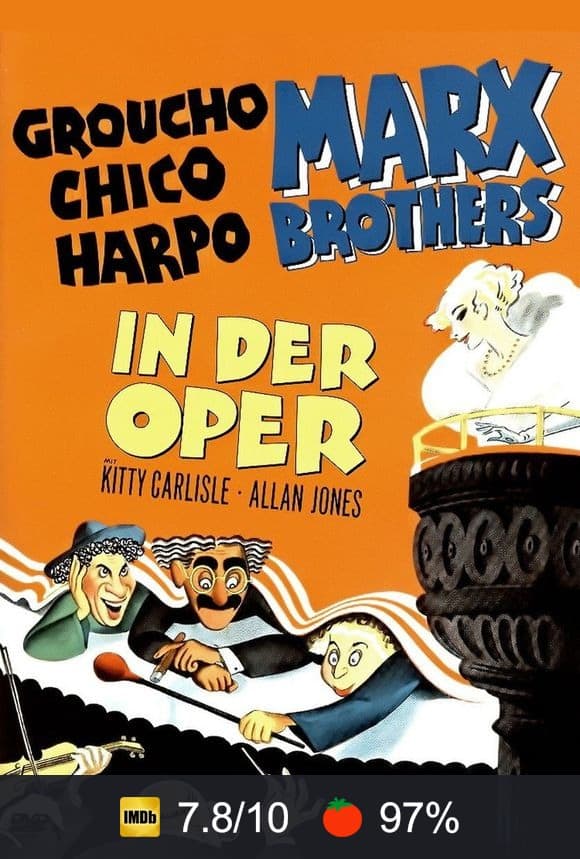 Poster von Die Marx Brothers in der Oper