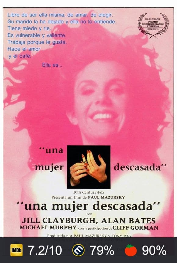 Cartel de Una mujer descasada
